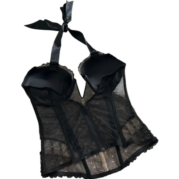 Victorias Secret Floral Zip Bustier Corset - Picture 3 of 7